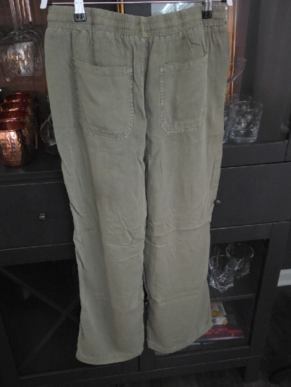 Dylan Super Soft Linen Blend Wide Leg Crop Pant - Picture 5 of 5